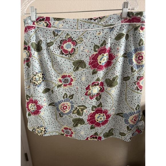 Tehama Green by Nancy Haley Pretty Blue Print Skort, Size 14 - Picture 5 of 9